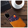 Coque iPhone 11 Pro Max KSQ avec Porte-Cartes - Café