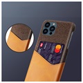 Coque iPhone 13 Pro Max avec Porte-Cartes KSQ - Marrone