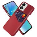 Coque OnePlus Nord 2T avec Porte-Cartes KSQ - Rouge