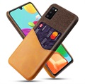 Coque Samsung Galaxy A41 avec Porte-Cartes KSQ - Marron