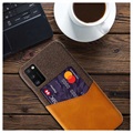 Coque Samsung Galaxy A41 avec Porte-Cartes KSQ - Marron