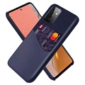 Coque Samsung Galaxy A72 5G KSQ avec Porte-Cartes - Bleu