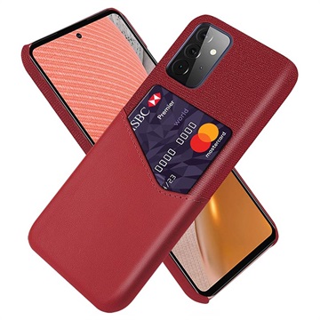 Coque Samsung Galaxy A72 5G KSQ avec Porte-Cartes - Rouge