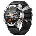 KT80 Sports Smart Watch - Étanche 3ATM, Appel Bluetooth, 1.46" Écran tactile HD, Lampe de poche intégrée