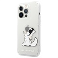 Coque iPhone 12 Pro Max Karl Lagerfeld Clair - Choupette Manger