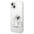 Coque iPhone 13 Pro Max Karl Lagerfeld Clair - Choupette Manger