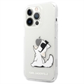 Coque iPhone 13 Pro Max Karl Lagerfeld Clair - Choupette Manger