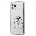 Coque iPhone 12 Pro Max Karl Lagerfeld Clair - Choupette Manger