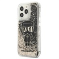 Coque iPhone 13 Pro Karl Lagerfeld Gatsby Liquid Glitter - Noire