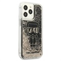 Coque iPhone 13 Pro Karl Lagerfeld Gatsby Liquid Glitter - Noire