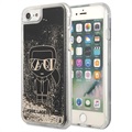 Coque iPhone 7/8/SE (2020)/SE (2022) Karl Lagerfeld Gatsby Liquid Glitter - Noire
