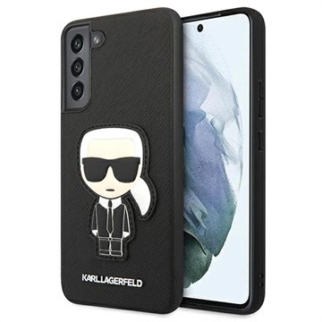 Coque Samsung Galaxy S22+ 5G Karl Lagerfeld Ikonik Saffiano - Noire
