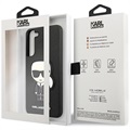 Coque Samsung Galaxy S22+ 5G Karl Lagerfeld Ikonik Saffiano - Noire