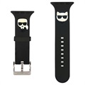 Bracelet Apple Watch 7/SE/6/5/4/3/2/1 Karl Lagerfeld Karl & Choupette - 45mm/44mm/42mm - Noir