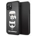 Coque iPhone 11 Karl Lagerfeld Karl & Choupette - Noir