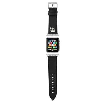 Bracelet Apple Watch 7/SE/6/5/4/3/2/1 Karl Lagerfeld Karl Head - 41mm/40mm/38mm - Noir