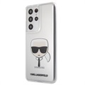 Coque Samsung Galaxy S21 Ultra 5G Karl Lagerfeld Karl's Head - Transparente