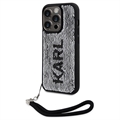 Coque iPhone 14 Pro Max Karl Lagerfeld Reversible Sequins - Noir / Argent
