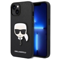 Coque Samsung Galaxy S22 5G Karl Lagerfeld Saffiano Karl's Head - Noire