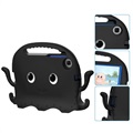 Coque Samsung Galaxy Tab A7 Lite Antichoc Portative pour Enfants - Poulpe - Noire