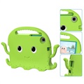 Coque Samsung Galaxy Tab A7 Lite Antichoc Portative pour Enfants - Poulpe - Verte