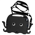 Coque iPad Pro 11 2021/2020/2018 Antichoc Portative pour Enfants - Poulpe - Noire