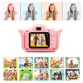 Appareil Photo Numérique pour Enfants avec Carte Mémoire de 32Go (Emballage ouvert - Excellent) - Rose