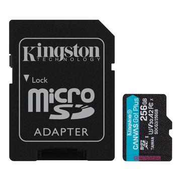 Carte mémoire Kingston Canvas Go ! Plus avec adaptateur SDCG3/256Go - 256Go