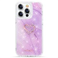 Coque Hybride iPhone 13 Pro Max Kingxbar Epoxy Série - Violet