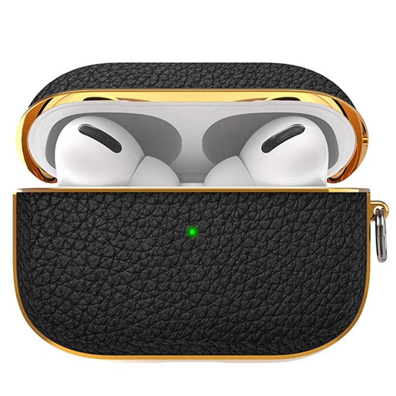 Coque AirPods Pro Kingxbar Premium - Noir / Doré