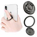 Support Bague pour Smartphone Kingxbar Swarovski 360° Rotation - Noir