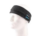 Bandeau Bluetooth tricoté pour le sport, les appels mains libres - Gris foncé