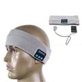 Bandeau Bluetooth tricoté pour le sport, les appels mains libres - Gris clair