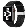 Bracelet Apple Watch Series 7/SE/6/5/4/3/2 Tricoté - 45mm/44mm/42mm - Noir