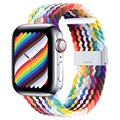 Bracelet Apple Watch Series 7/SE/6/5/4/3/2 Tricoté - 45mm/44mm/42mm - Arc en Ciel