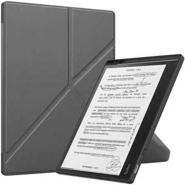 Étui à Rabat Kobo Elipsa 2E - Origami Stand - Gris