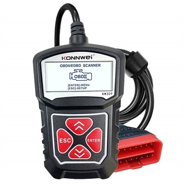 Outil de Diagnostic pour Voiture avec LCD Konnwei KW309 OBD2/EOBD - Noir