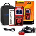 Outil de Diagnostic pour Voiture avec LCD Konnwei KW850 OBD2/EOBD - Rouge