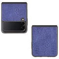 Coque Samsung Galaxy Z Flip3 5G - Série Crocodile - Violete