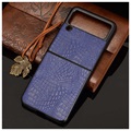 Coque Samsung Galaxy Z Flip3 5G - Série Crocodile - Violete