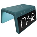 Réveil avec Chargeur Sans Fil Rapide et Veilleuse Ksix 2 - 10W - Vert