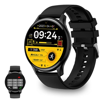 Ksix Core AMOLED Smartwatch avec modes sport/santé - Noir