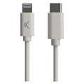 Câble USB-C / Lightning Ksix MFi&Power Delivery - 2.4A, 1m - Blanc