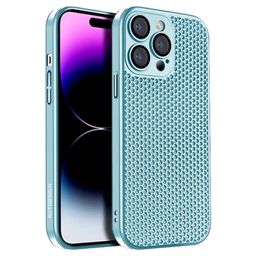 Coque iPhone 15 Pro Max en Plastique Kstdesign Icenets Series - Bleu Clair