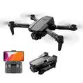 LANSENXI XT6 WiFi FPV Drone avec double caméra 4K/1080P HD et télécommande - Noir