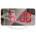 Réveil LED avec Affichage Numérique et Miroir TS-8201 - Rouge / Blanc