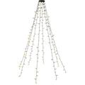 Guirlandes lumineuses LED pour arbres de Noël avec anneau / descente et minuterie - 200 LED