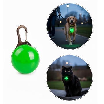 Pendentif lumineux LED pour collier d\'animal de compagnie - Lumière de sécurité antiperte pour chiens et chats