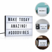 Tableau lumineux LED avec lettres - 96 lettres/symboles