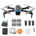 LSRC LSRC-S7S SENTINELS GPS 5G WIFI FPV 4K HD Camera Folding RC Drone 3-Axis Gimbal 28mins Flight Time Remote Control Brushless Quadcopter Toy with 3 Batteries